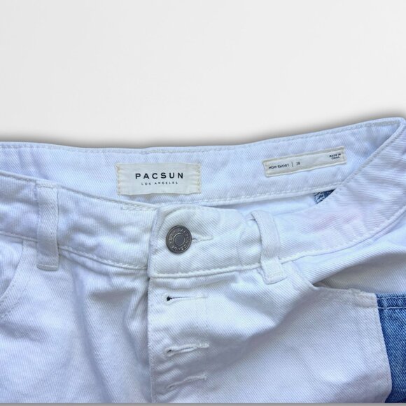 Pacsun Mom Shorts Denim Blue Size 28 - Picture 5 of 8